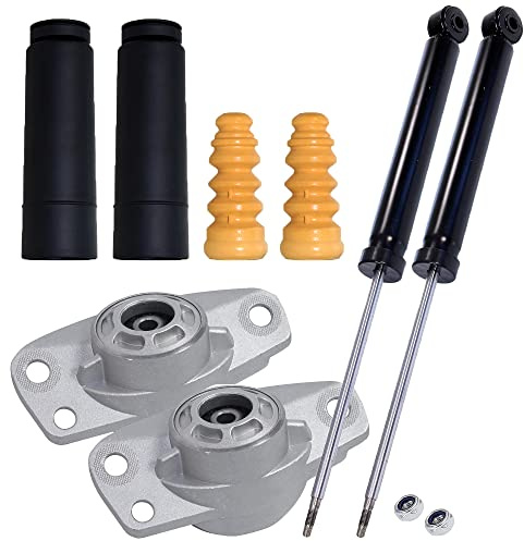 BESTPRICE ATP 2x Gasdruck Stoßdämpfer hinten Federbein inkl Staubschutzsatz | Kompatibel mit: AUDI A3 Cabriolet, VW GOLF PLUS V, GOLF V, GOLF VI, SCIROCCO III