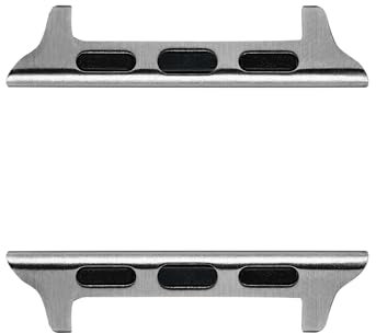 Artwizz WatchBand Adapter kompatibel mit Apple Watch Ultra [49mm] 10 [46mm] 9 8 7 [45mm] SE 6 5 4 [44mm] 3 2 1 [42mm] 2X Edelstahl Verbindungsstücke Connectoren