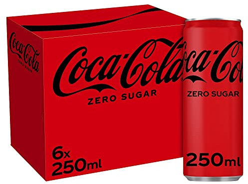 Coca-Cola Zero Sugar, 6 x 250ml
