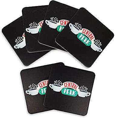 Juego de 6 posavasos de papel con logotipo de Friends Central Perk