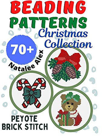 Christmas Collection Brick Stitch Seed Bead Patterns - Gift for Needlewoman: Candles, Snowman, Reindeer, Nutcracker, Snowflakes, Balls, Angels, Santa Claus, ... 2022 Tiger (Beading Patterns for toys)