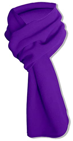Koeydxst Fashion Warm Fleece Scarf Soft Lightweight Solid Color Autumn Winter Scarves Wraps Xmas Gift For Women Men Girls Boys,Multifunction Scarf,Purple
