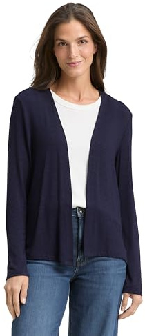TOM TAILOR Damen Basic Sommer Cardigan , sky captain blue, XXXL