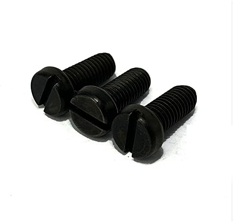 Black 304 Stainless Steel Slotted Cheese Head Screws M1.6 M2 M2.5 M3 M4 (M4 x 6mm,50)