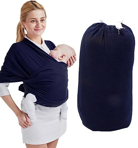 Baby Tragetuch Neugeborene, Weich Tragetuch Baby, Babytragetuch Ohne Knoten,Babytrage ab GeburtAlles in 1 Dehnbaren Babytragetuch Neugeborene ab Geburt für Babys & Neugeborene ab Geburt 3-16 kg