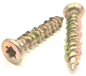 Concrete Screws (Pack of 20) Multi-Fix Countersunk 7.5mm TX Easy Drive (7.5 x 40mm)