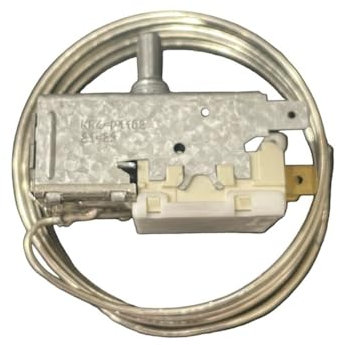 JCSPARES® - Termostato Temperatura 3 Contatti K54P1102 2000 mm Lung Capillare + Kit Montaggio per Frigorifero Congelatore Compatibile con Whirlpool Compatibile con Indesit
