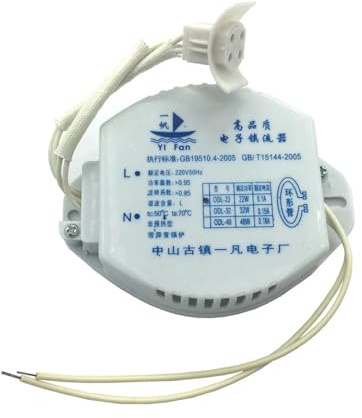 1PCS T6 T5 T9 220V Alimentatore Elettronico 22W 32W 40W 55W Raddrizzatore for G10Q Tubi Anulari Tubo Circolare Luce di Soffitto Lampada Fluorescente(40W)