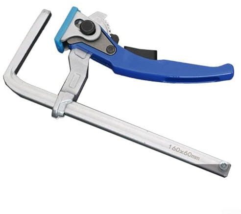 ReachMall Heavy Duty Lever Clamp Featuring Ratchet, 2050 N Fastening Force Heavy Duty Bar Clamps For Woodwork, 160 * 60MM(1PCS)
