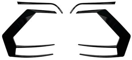 ZHINUAN Auto-Rücklichtabdeckungen, passend for Golf 7 2012–2015 R400, Auto-Styling, Zierleiste, hintere Lampenabdeckung Nebelschlussleuchten-Ziersatz