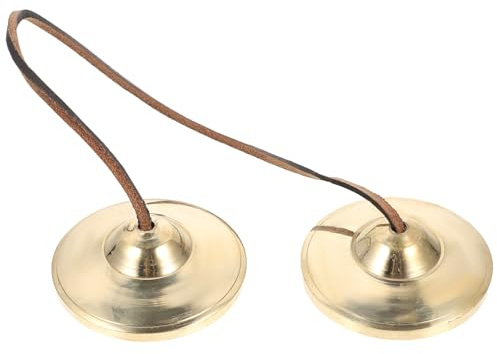 Beaupretty Hand Gocke Rhythmus-kupfer-zimbelglocke Zimbeln Für Meditationszimbeln Yogazimbeln Tingsha-zimbelglocke Religiöses Perkussionsinstrument