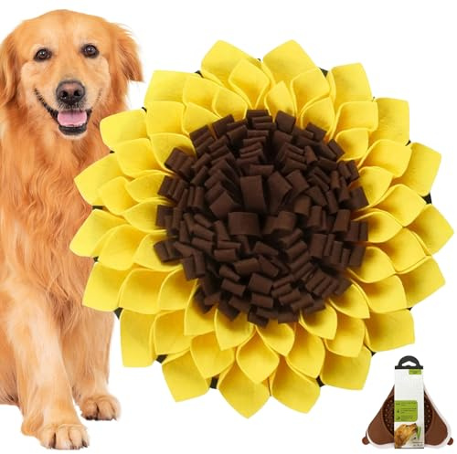 Snuffle Mat for Dogs, Dog Sniffing Feeding Mats mit Licking Pad, Puppy Slow Feeding Training Mat, Encourages Natural Foraging Skills, Interactive Pet Treats Game, Reduce Boredom and Mental Stimulation