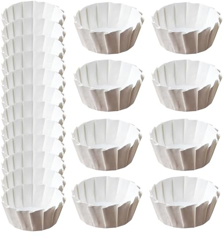 usefulbeauty Molletes para Pastelería - 50 Piezas De Papel Resistente Al Para Aire Fryer | 10 Cm 15 Cm 20 Antiadherente Reutilizable Cajas De Cupcakes,Suministros De Cocina Y