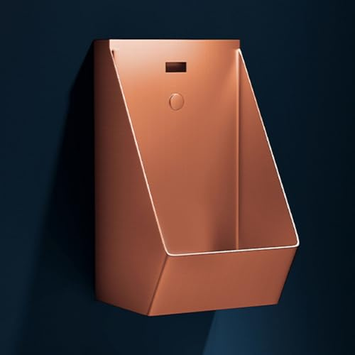LXPINGMM Urinoir à capteur Mural, urinoir à capteur Automatique en Acier Inoxydable 304 pour Salle de Bain pour Hommes, urinoir Commercial Anti-odeurs, pour Utilisation dans Les Maisons Rosegold