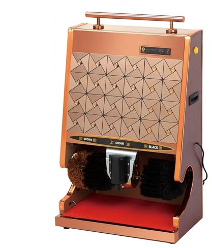 Shoe Polishing Machine, Fully Automatic, Low Noise, Spherical Brush, 1-Minute Polishing, Non-Slip Base for Offices, Hotels, and Private Clubs