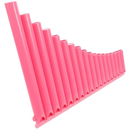 16 Pipe Pink Pan Flute for Beginners Chinese Instrument | School Concerts, Abs Resin Build, Reliable Professional Performance, Back to School Decor