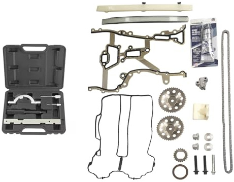 Hajus 1151316001 Steuerkettensatz Steuerkette Zahnrad Kettenspanner 93191271 kompatibel mit Opel Agila Astra G H Corsa B C D Meriva Tigra 1.0 1.2 1.4