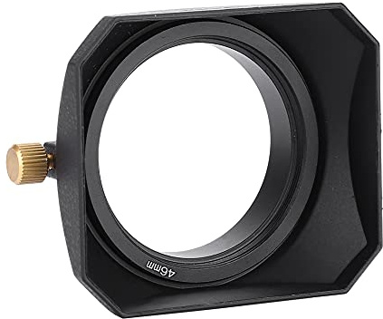 Paraluce per fotocamera da 46 mm, paraluce quadrato DV portatile filtro per obiettivo della fotocamera per videocamera DV videocamera digitale filettatura filtro