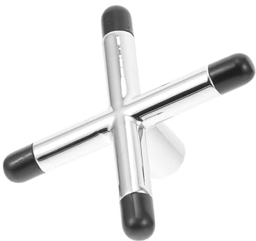 SHINEOFI Accesorio metálico para Puente de Taco de Billar con diseño Cruzado, Color Plata, Estructura Estable, Ideal para Uso Profesional en mesas de Pool y Snooker