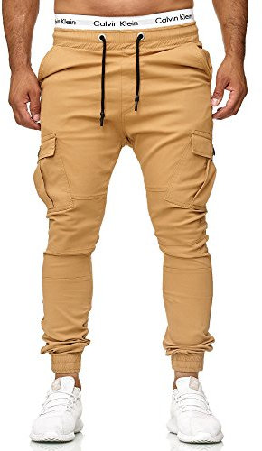 OneRedox Herr Jogg Chinos tygbyxor chinos sportmodell 3292