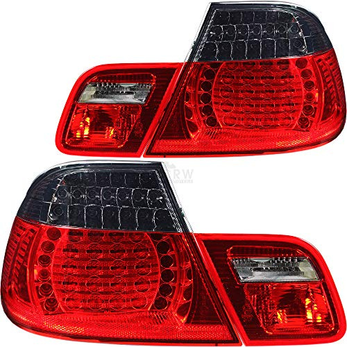 Rückleuchten Set 4-Teilig 3er E46 Coupe Bj. 04.03->> rot schwarz smoke