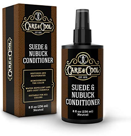 Care & Cool Suede and Nubuck Conditioner, Renovator and Protector.Your Best Choice for Waterproofing and Rejuvenating The Delicate Structure Against The Elements and Abrasive Impurities (8 Fl Oz)