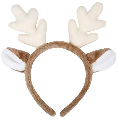 CHEU Christmas antler reindeer headband (camel)