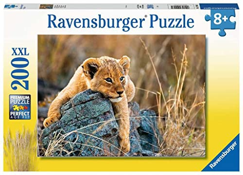 Ravensburger Puzzle Kleiner Löwe - 200 XXL Teile Puzzle ab 8 Jahre | 200 XXL Teile Puzzle, Kinderpuzzle ab 8 Jahre, Ravensburger Qualität