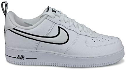 Nike Herren Air Force 1 Basketballschuhe, Weiß Weiß Weiß Schwarz, 44 EU
