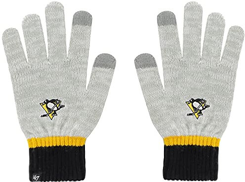 '47 Pittsburgh Penguins Deep Zone NHL handskar, GRÅ, En Storlek