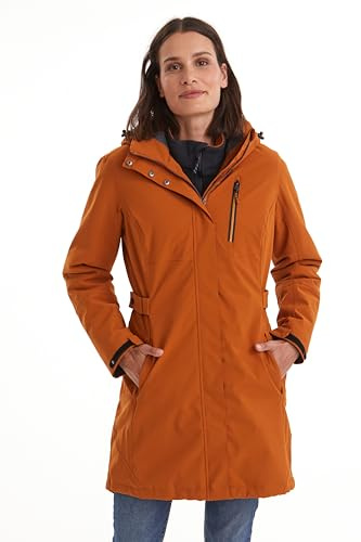 killtec Donna Parka funzionale con cappuccio senza zip KOW 165 WMN PRK, dark curry, 40, 37726-000