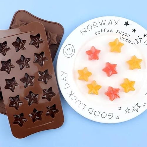 Stampo in silicone a forma di stella per cioccolato, cera Onlineforu lTD