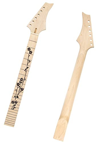 E-Gitarrenhals Kanada-Ahorn 24 Bünde Für ST-Teile Bolt-on C-Form Gitarre Hals Ersatz