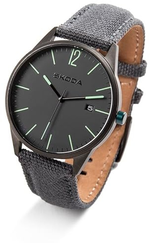 Skoda 000050800AE Armbanduhr, anthrazitgrau