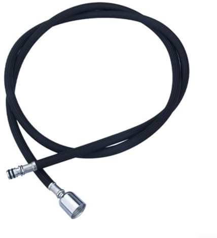 Kitchen Faucet Pull Out Replacement Hose, Kitchen Basin Hot And Cold Water Faucet Nylon Hose Spray Head Sink Faucet Parts(Snap-Black)