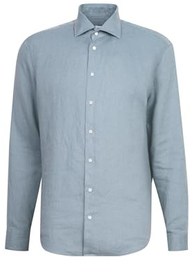 Seidensticker Herren Business Hemd - Regular Fit - Soft - Kent-Kragen - Langarm - 100% Leinen