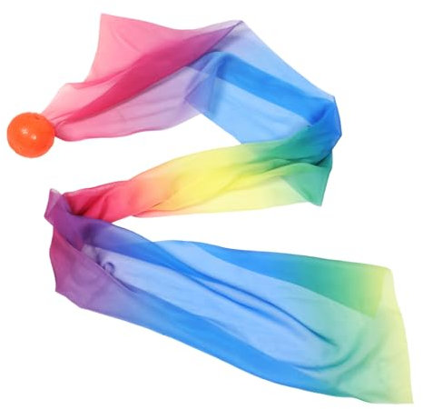 NAMOARLY Fitness Ribbon Ball Mit Buntem Streamer Für Tai Chi Und Tragbar Vielseitig Einsetzbar Und Langlebig Perfektes Zubehör Für Workout