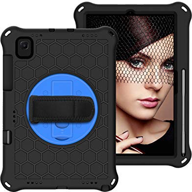 Tablet PC Hülle Compatible with Samsung Galaxy Tab S5E 10.5 Tablet Case 2019, Compatible with SM-T720 / T725 Leicht und Ganzkörper-robuster Pflicht, stoßfestes Drehen, Handgriff, Schultergurt Schutz(