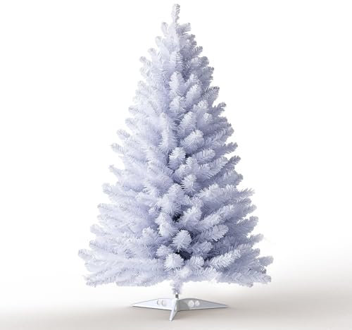 Kuro sagol weiß Künstlicher Weihnachtsbaum Kleiner Weihnachtsbaum 120cm PVC Tannenbaum Christbaum Tanne, Christmas Tree für Zuhause Weihnachtsdekoration
