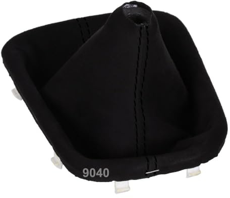 ICT Schaltsack kompatibel mit Hyundai i30N (Naht schwarz / AL9040) | Bj. Ab 2017 Microfaser 9040 9002 Schaltmanschette mit Rahmen Schwarz Manschette Schaltgetriebe Schaltung Ersatz Zubehör