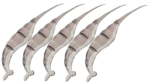 OKUMEYR Lot De 5 Éplucheurs De Crevettes Et Écrevisses en Plastique Pc Gris, Légers Et Résistants à l'usure, Outil Pratique pour Décorticage Rapide, Usage Domestique Et Préparation Fruits De Mer