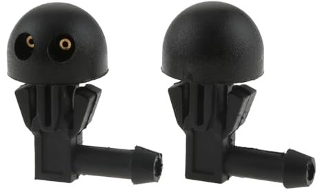 Naojino Kompatibel Mit Peugeot 206 Auto-Windschutzscheiben-Sprühwaschdüsen, Wischerwasserdüsen, Auto-Düsen-Set, Autozubehör, OEM: 6438E66438J2 Scheibenwaschdüse