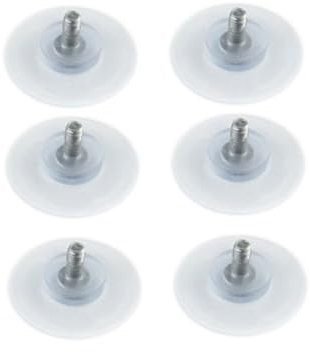 SEWOART 6stücke Saugnapf Für Glastischplatte Mit Schraube Transparente PVC-saugnäpfe Möbelsaugnapf Mit Antikollisionsschutz Saugnapf-aufhänger-Pads Für Glatte Oberflächen Installieren Entf