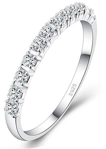 blitzangebote Silberring Damen 925 Silber 2mm Zirkon Verlobungsringe Paar Damen Vorsteckring Für Ehering Edelstahl Kleine Geschenke für Mütter 1 cent artikel meine bestellungen
