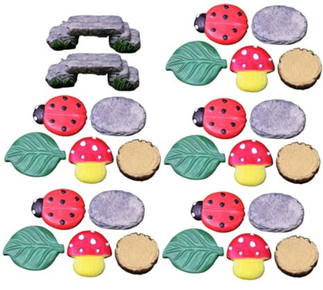 KONTONTY Miniatura Ponte in Resina Per Decorazioni Da Giardino Micro Paesaggio Kit Da Giardino Delle Fate Accessori Miniature Da Ornamento Fai-da-te