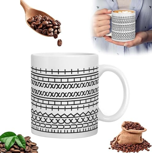Vexran 11oz Hidden Tea Cup,Unique Humor Adult Drink Cup,Hidden Message Coffee Mug, Funny Swear Word Mug for Worker,Bestie,Friends and Coworker(White)