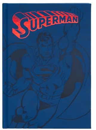 Grupo Erik DC Comics Superman Notizbuch A5 Journal Tagebuch Merch Geschenke | Reisetagebuch Dotted Bullet Journal Ringbuch Mädchen und Jungen Einschulung - Notizblock A5 14,8 × 21,0 cm