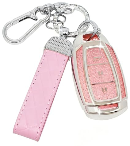 SparkleJoy Autoschlüssel Hülle Glitzer Kompatibel mit Hyundai i10 i20 i30 i20N i30N Santa Fe IG Grandeur Kona Elantra Tucson Accent Solaris Schlüssel，TPU Silikon Schutzhülle Cover - Smart Key