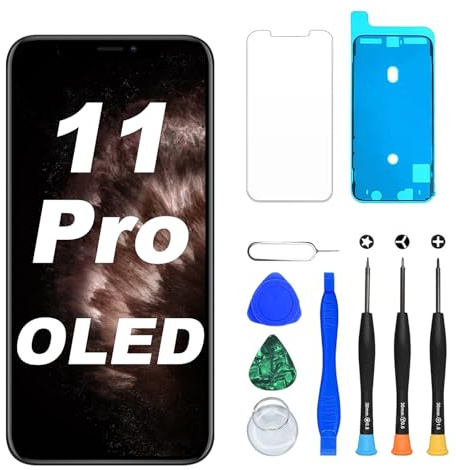 Digi4U OLED Pantalla para iPhone 11 Pro, 5,8'' Pulgadas Truetone Face ID Pantalla [Not LCD] para iPhone 11 Pro Digitalizador táctil con Herramientas de reparación