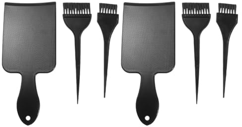 Gogogmee Kit de Teinture pour Cheveux 2 Set 6 Pièces Planche de Balayage en Plastique Outil de Coloration Pratique pour Salon